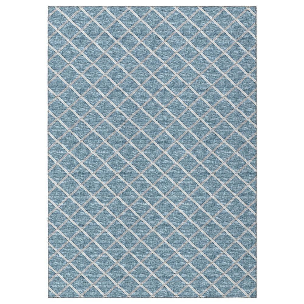 Dalyn Rug Company York 3" x 5" Sky Blue Indoor/Outdoor Area Rug, , large