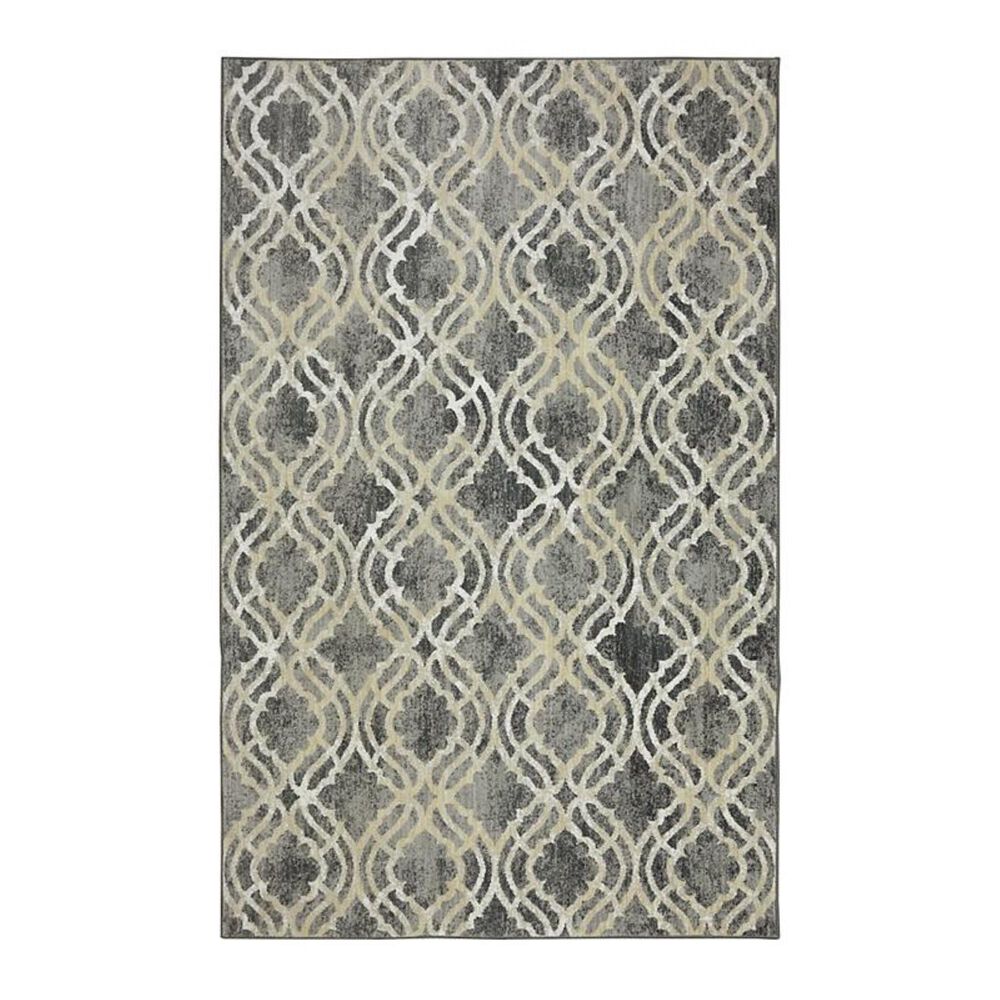 Karastan Euphoria Potterton 90274 9"6" x 12"11" Ash Grey Area Rug, , large