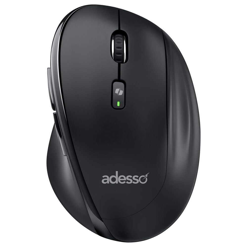 Adesso Wireless Ergonomic Mouse with Copilot AI Button in Black, , large
