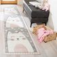 Safavieh Carousel 2"3" x 10" Pink and Grey Kids Runner, , large