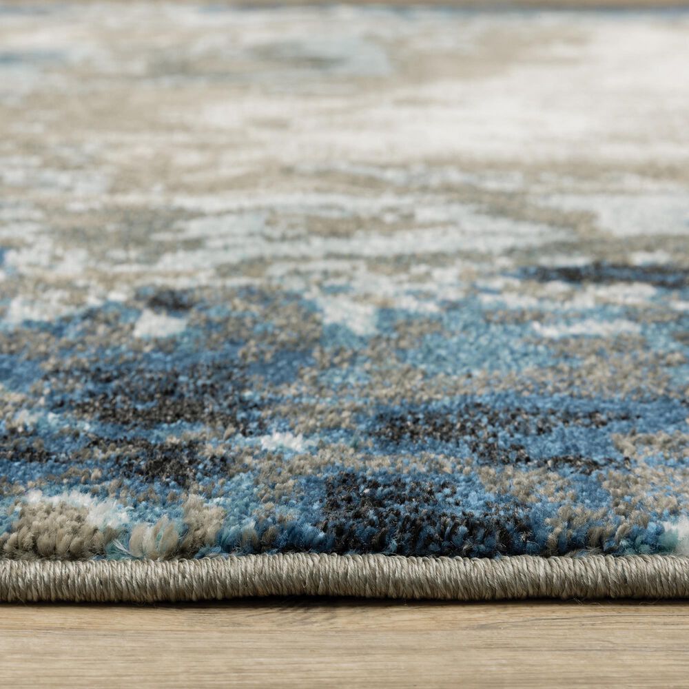 Oriental Weavers Venice Modena 2&#39;3&quot; x 7&#39;6&quot; Blue and Beige Runner, , large