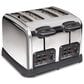 Hamilton Beach 4-Slice Classic Toaster with Sure-Toast Technology in Stainless Steel and Black, , large
