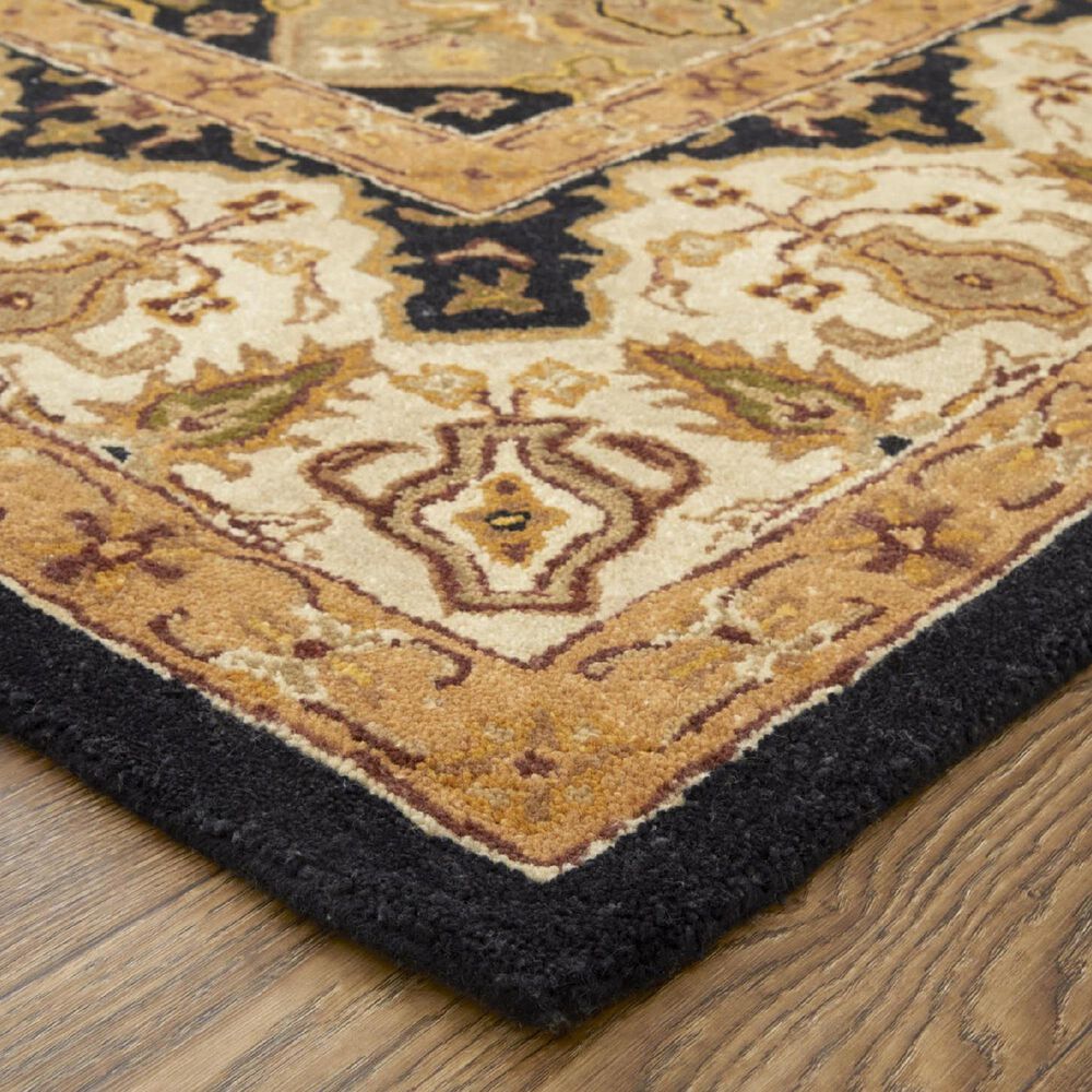 Feizy Wagner 8943F 8&#39; x 10&#39; Black and Multicolor Area Rug, , large