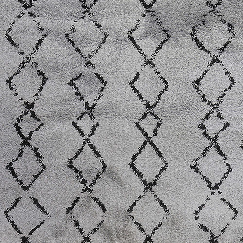 Amer Rugs Aspen 2&#39;2&quot; x 10&#39; Gray and Black Runner, , large
