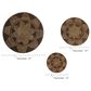 Maple and Jade 28" x 28" Round Wall Decor in Beige and Mocha (Set of 3), , large