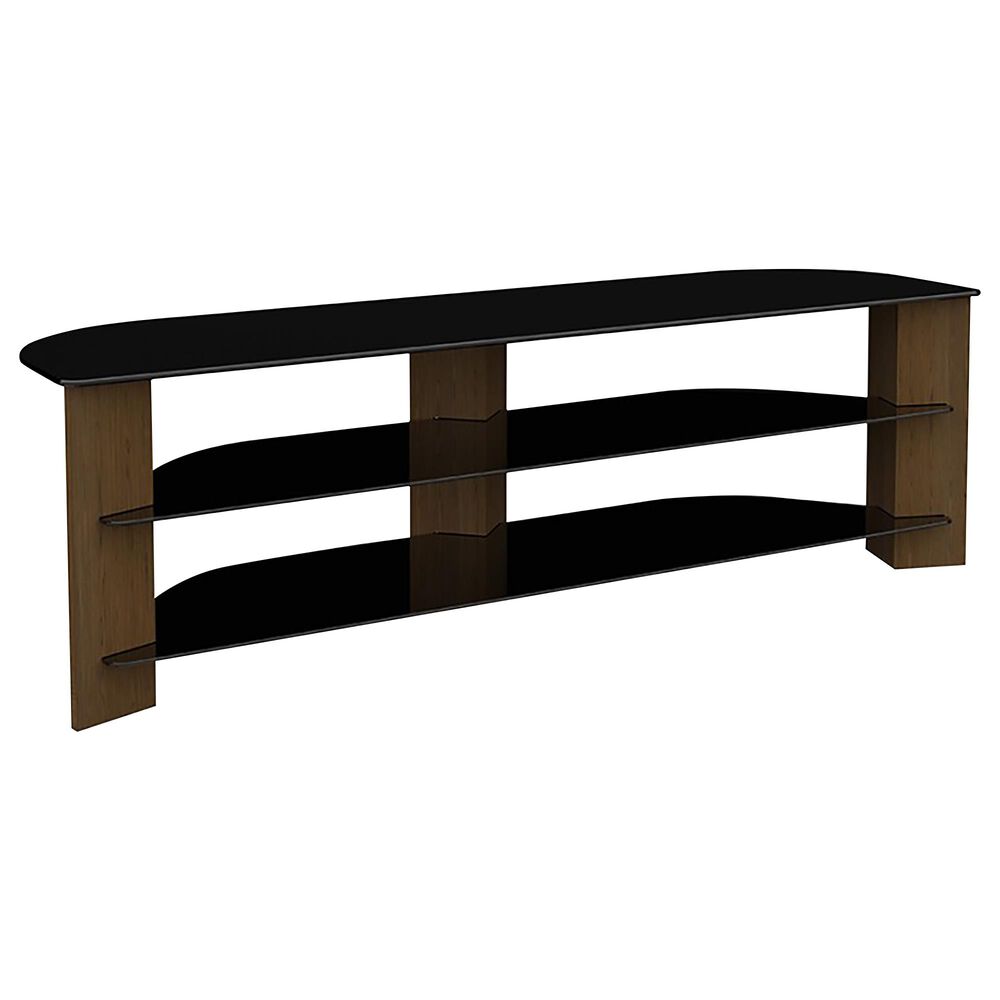 AVF Group Varano 70" Corner TV Stand in Walnut and Black, , large