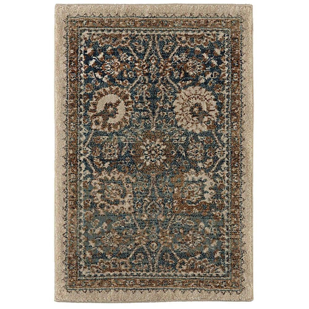 Karastan Spice Market 90934-50130 2" x 3" Taprobana Sapphire Area Rug, , large