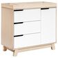 Babyletto Hudson Crib and 3 Drawer Dresser Set in Washed Natural and White, , large