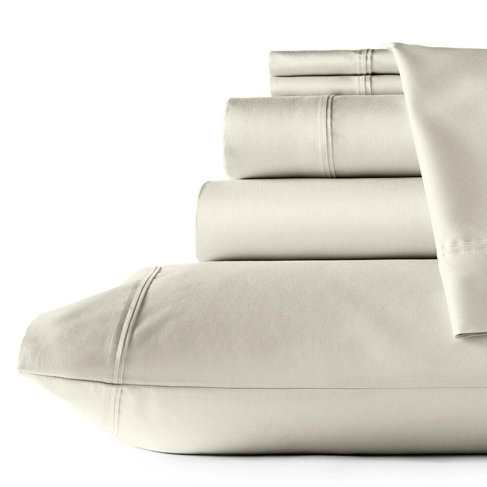 Sanders Collection Eucalyptus 6-Piece Queen Sheet Set in Ivory, , large