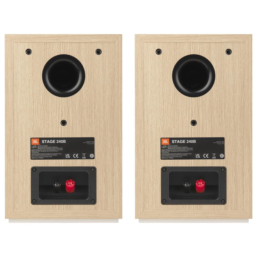 JBL Stage 2 4.5&quot; 2-Way Bookshelf Loudspeaker in Latte &#40;Set of 2&#41;, , large