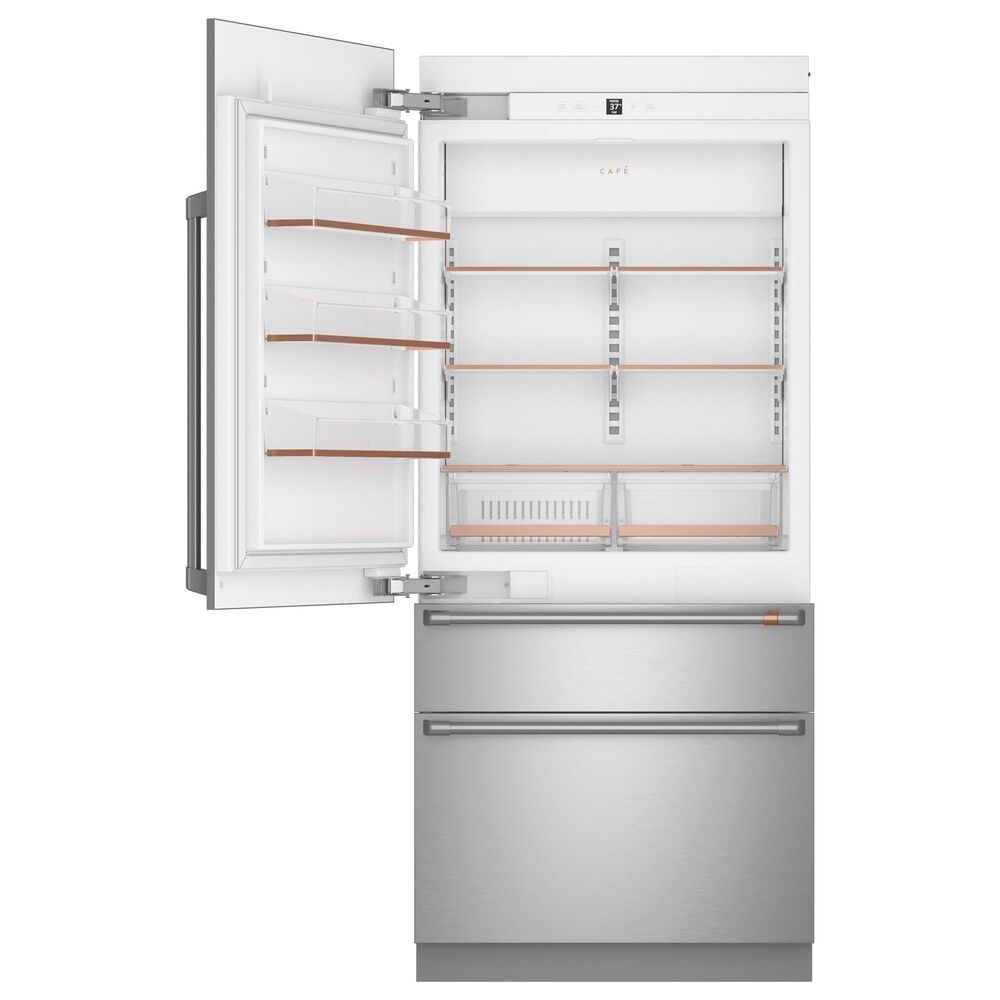Cafe 20.1 Cu. Ft. Integrated Bottom Freezer Refrigerator with Left Hinge in Stainless Steel, , large