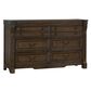 Sasha Lee Grand Teton 5 Piece Queen Bedroom Set in Warm Brown Oak, , large