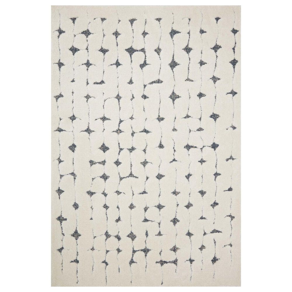 Loloi II Hagen 2"7" x 4" White and Navy Area Rug, , large