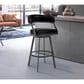 Blue River Dione 26" Swivel Counter Stool in Vintage Black, , large