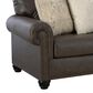 Ashley Roxmere Stationary Queen Sleeper Sofa in Umber, , large