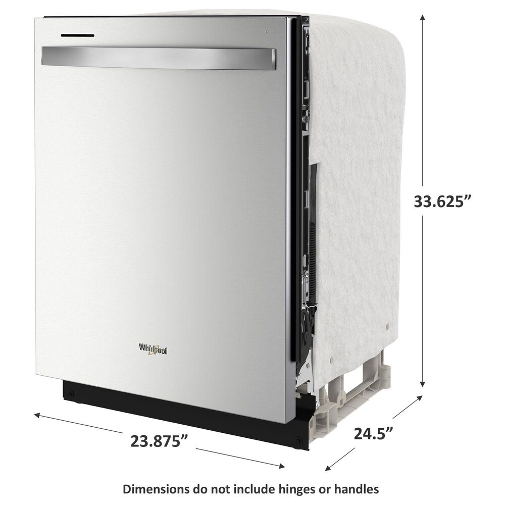 Whirlpool 24&quot; Built-In Bar Handle Dishwasher with 47 Decibel in Stainless Steel, , large