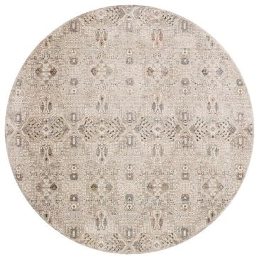 Loloi Theia THE-06 7"10" Round Granite and Ivory, , large