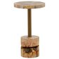Blue Sun Designs Calvus Side Table in Light Natural and Bronze, , large