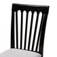 Baxton Studio Minette Side Chair with Grey Cushion in Espresso Brown (Set of 2), , large