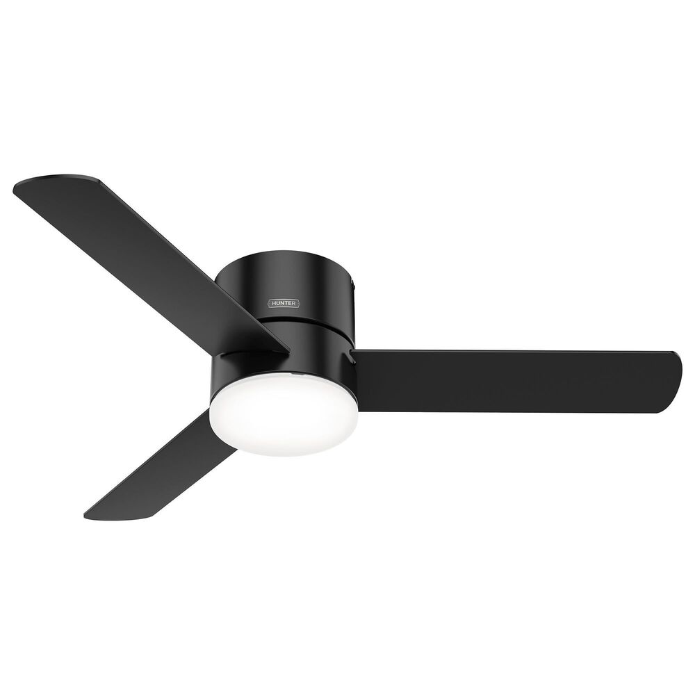 Hunter Minimus 52" Ceiling Fan with LED Lights in Matte Black, , large