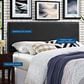 Modway Phoebe Upholstered Vinyl Full Headboard in White, , large