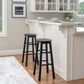 Linon Home Decor Abby 29" Bar Stool in Black, , large
