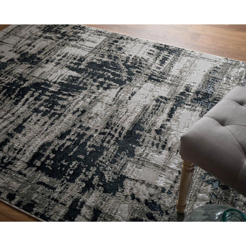 Feizy Micah 3&#39;11&quot; x 6&quot; Black Area Rug, , large