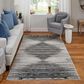Feizy Micah 39LRF 9"2" x 12" Black and Silver Area Rug, , large