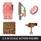 Mattel Minecraft Diamond Level Pig Action Figure, , large
