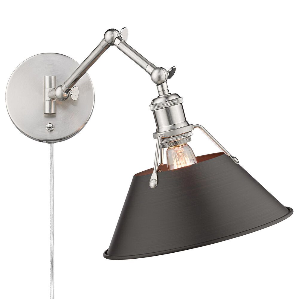 Golden Lighting Orwell 1-Light Wall Sconce in Pewter, , large