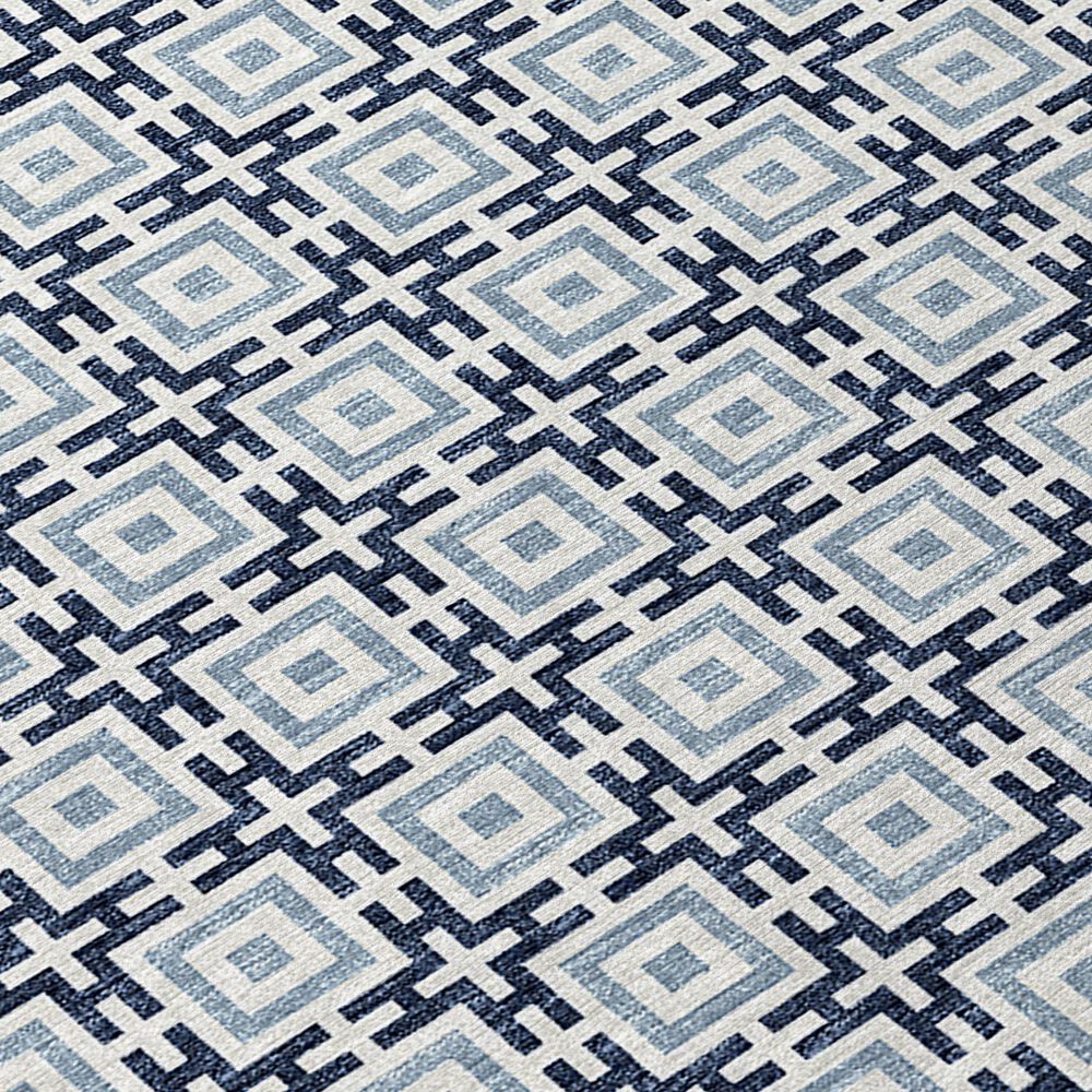 Dalyn Rug Company Marlo 4&#39; Round Navy Indoor/Outdoor Area Rug, , large