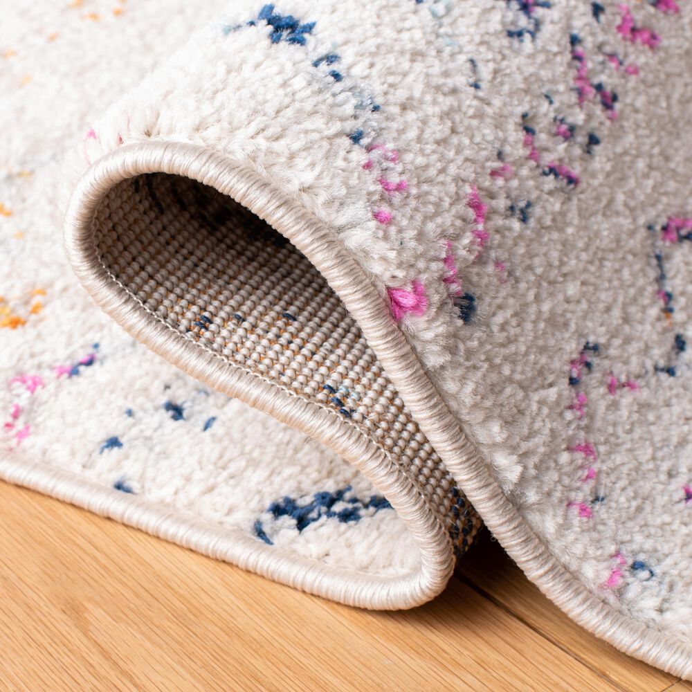 Safavieh Tulum 2&#39; x 9&#39; Ivory and Fuchsia Runner, , large