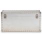 Baxton Studio Serge Storage Trunk in Silver, , large
