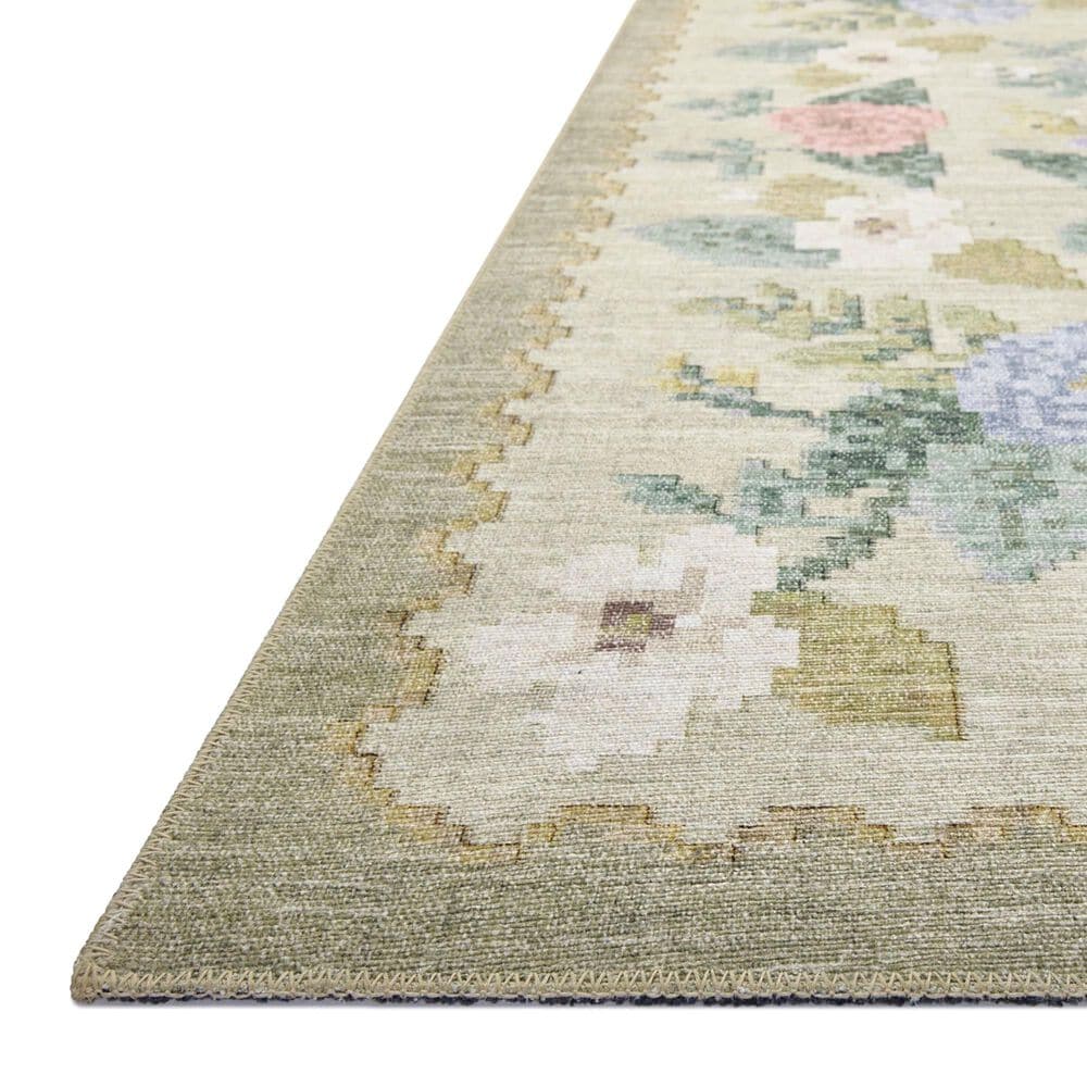 Rifle Paper Co. x Loloi Rosa Antique Rose 5&#39; x 7&#39;6&quot; Cream Area Rug, , large