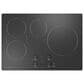 Monogram 4-Piece Kitchen Package with Stainless Steel 30" Wall Oven and Black Electric Cooktop, , large