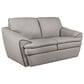 Superb Leather Leather Stationary Loveseat in Oslo Grey, , large