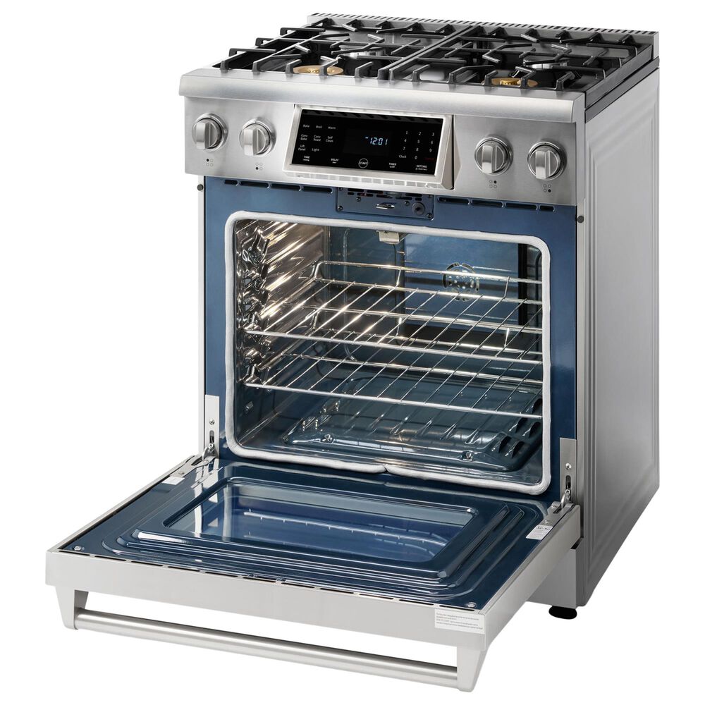 Thor Kitchen 30" Tilt Panel Professional Liquid Propane Range in Stainless Steel, , large