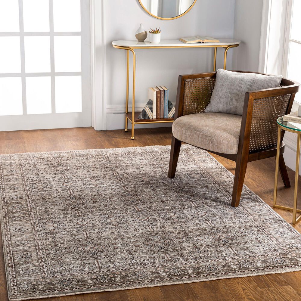 Surya Carlisle Oriental 7&#39;10&quot; x 10&#39; Dusty Sage, Light Gray, Dusty Pink, Ivory, Pale Blue and Charcoal Area Rug, , large