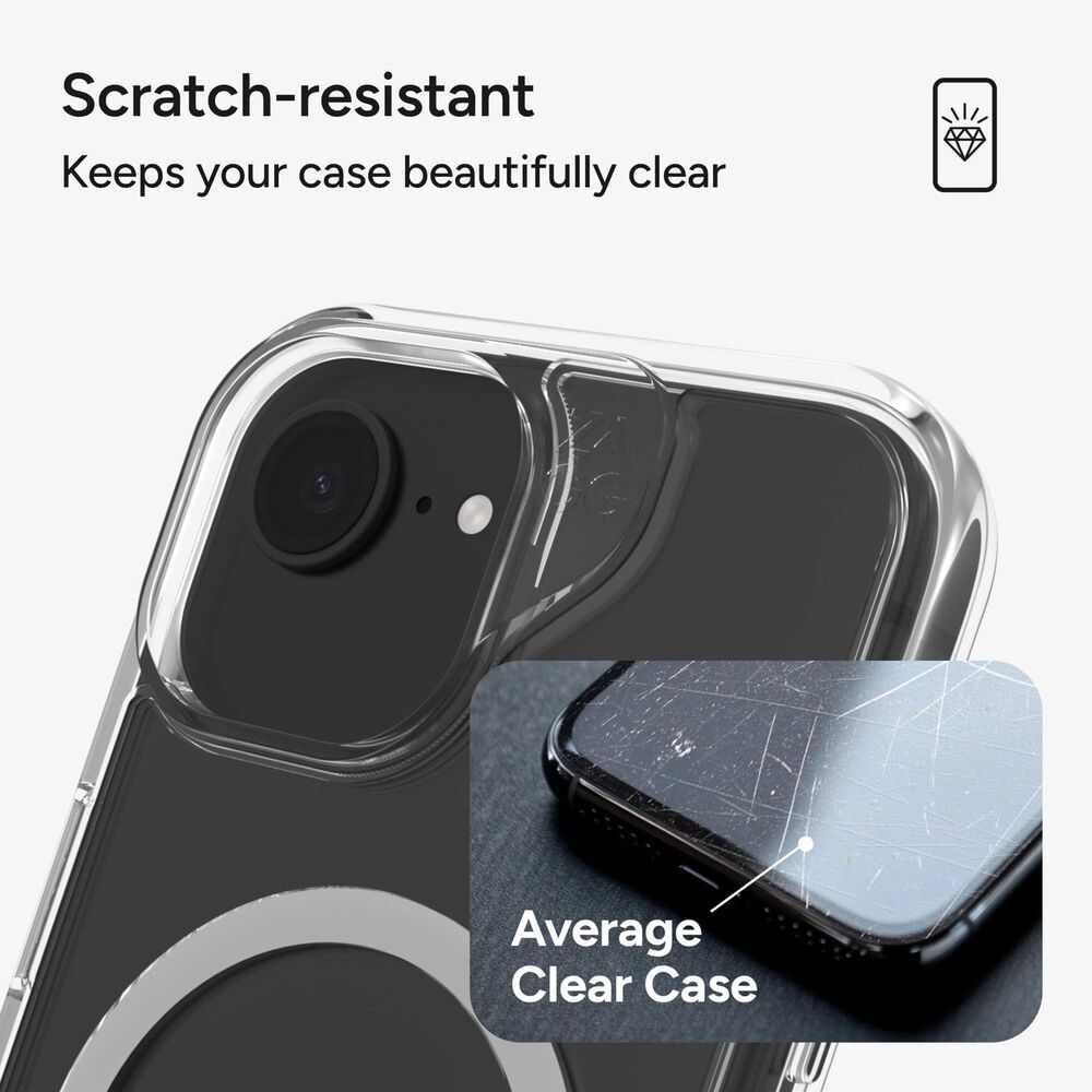 Zagg Crystal Palace Snap MagSafe Case for Apple iPhone 16e/15/14/13 in Clear, , large