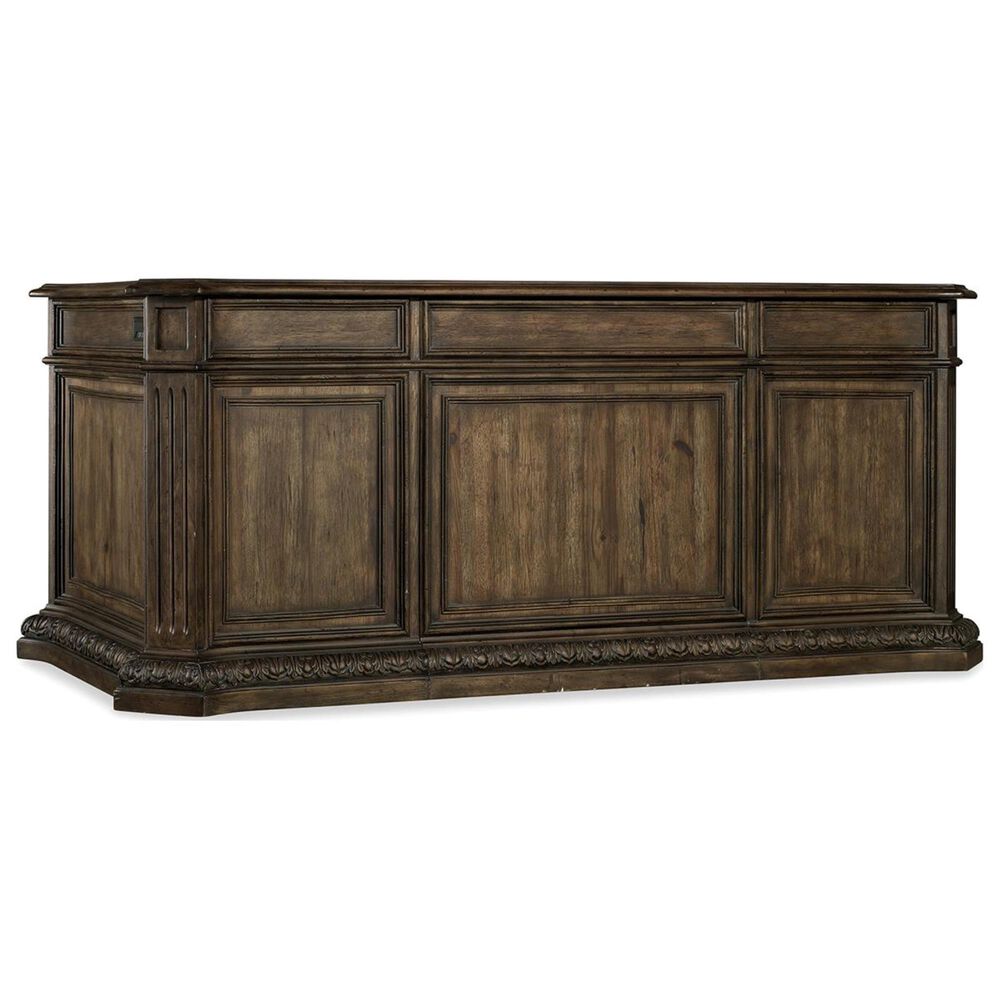 Hooker Furniture Rhapsody Executive Desk in Medium Wood, , large
