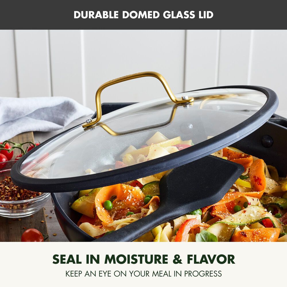 Green Pan Reserve Pro 11" Ceramic Nonstick Everyday Pan with Lid in Black, , large