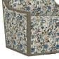 Emerald Home Furnishings Cecily Swivel Accent Chair in Blue Meadow, , large