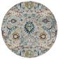 Amer Rugs Montana Transitional 7"6" Round Ivory and Orange Area Rug, , large