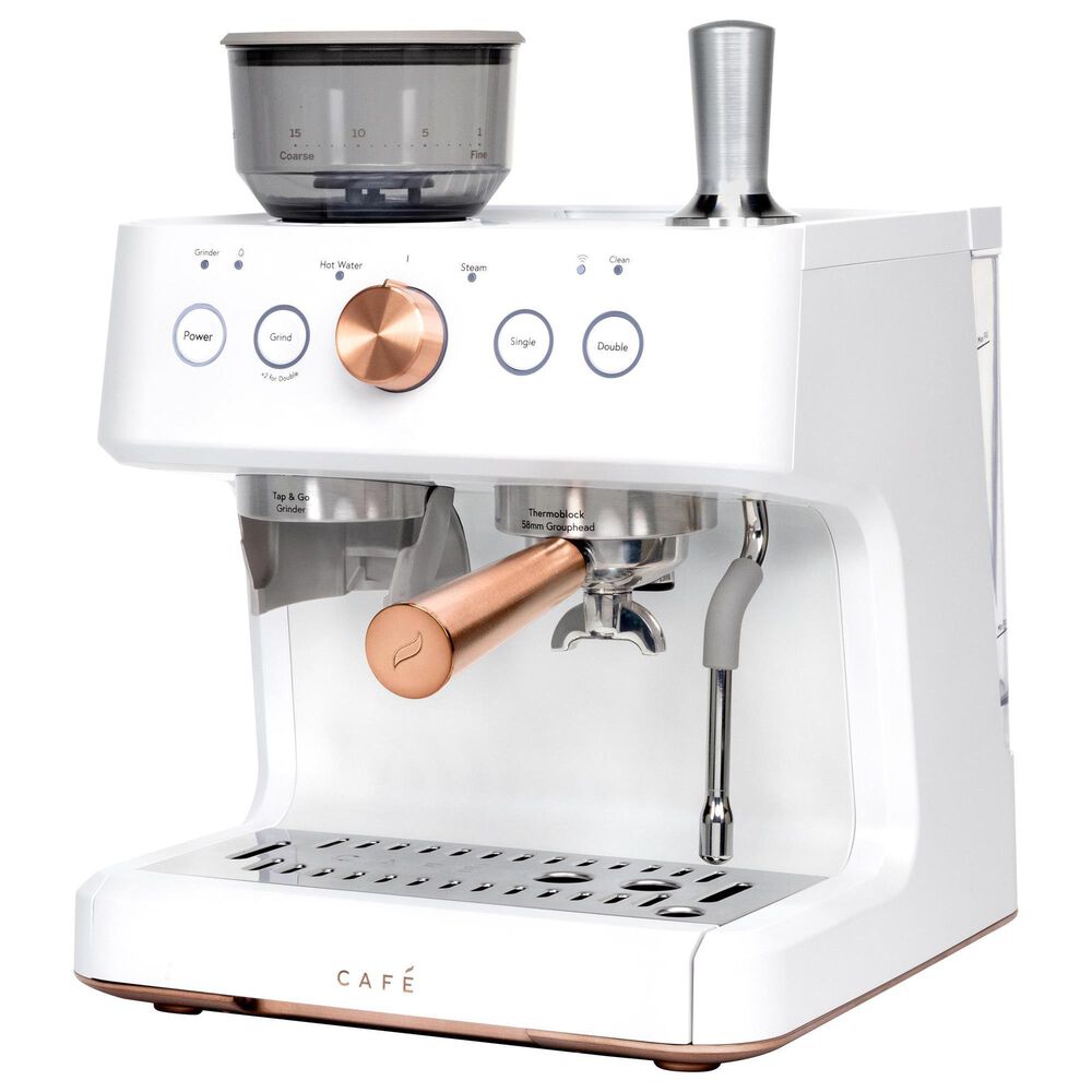 Cafe 2.8 L Bellissimo Espresso Machine in Matte White, , large