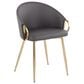 LumiSource Claire Accent Chair in Grey, , large