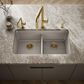 Kohler Cairn Undermount Double-Bowl Kitchen Sink in Matte Taupe, , large