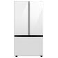Samsung Bespoke 30.1 Cu. Ft. 3-Door French Door Refrigerator with Beverage Center - White Glass Panels Included, , large
