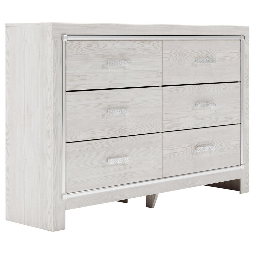 Ashley Altyra 4-Piece Queen Upholstered Bed Set in White, , large