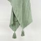 Rizzy Home 50" x 60" Geometric Throw in Green, , large
