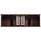 James Martin Vanities Brittany 72" Double Bathroom Vanity in Burnished Mahogany with 3 cm Parisien Bleu Silestone Top, Rectangular Sinks and FreePower Wireless Charger, , large